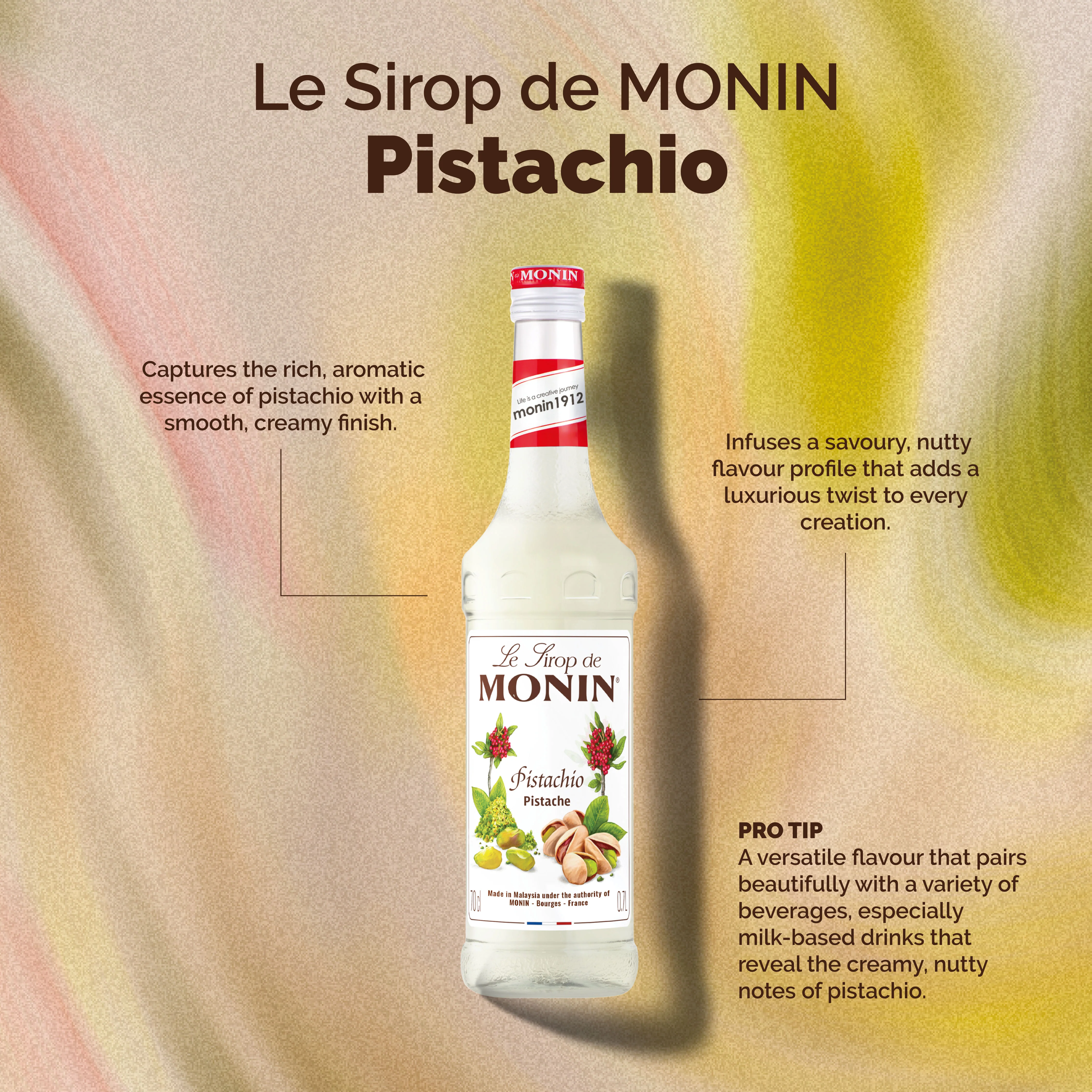 Le Sirop de MONIN Pistachio - Image 2